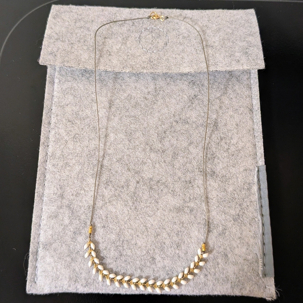White Enamel Activewear Necklace - Picture 4 of 8